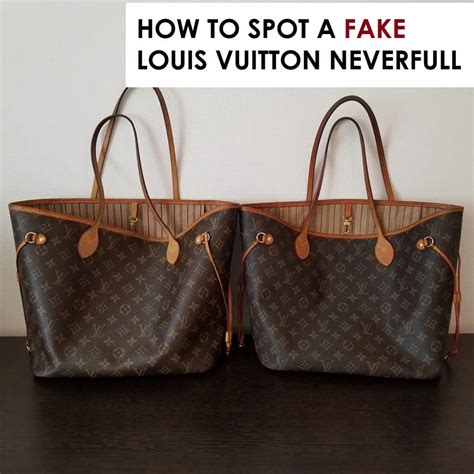 fake lv neverfull|false louis vuitton Neverfull bag.